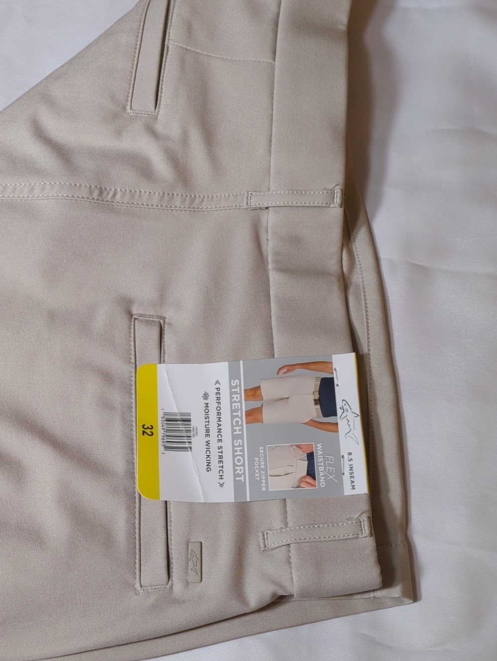 Greg Norman Collection Beige Stretch Men's Shorts